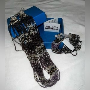 Himalayan gems necklace and bracelet